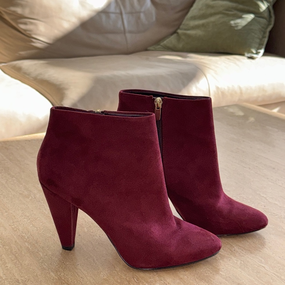 ALDO Burgundy Heeled Boots